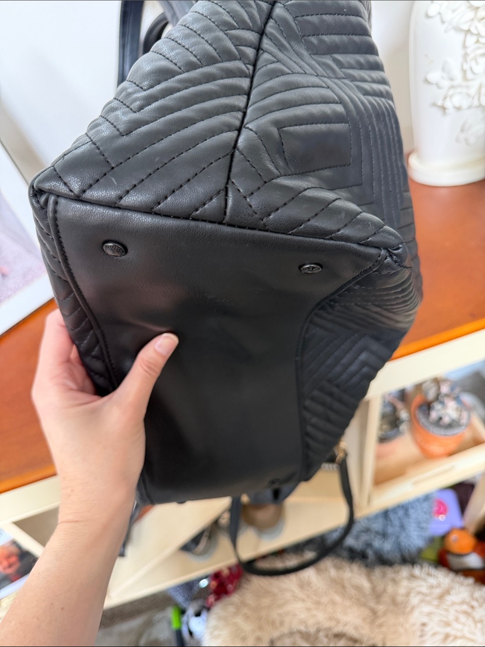 Karl Lagerfeld Classic Quilted Tote Bag - Black - Picture 13 of 13